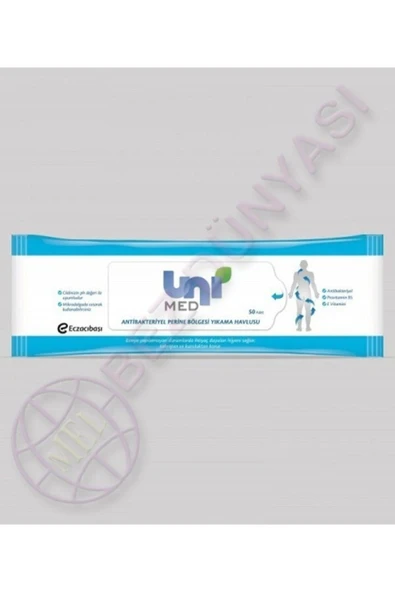 UNIMED Perine Temizleme Havlusu 50li Paket ürün görseli 1