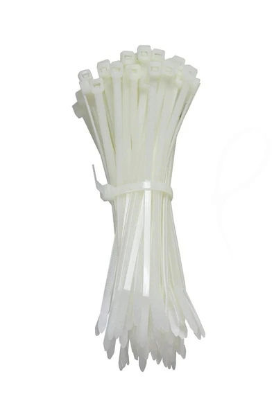 Kablo Bağı Plastik 2,5x150 mm Beyaz 100 Adet ürün görseli 1