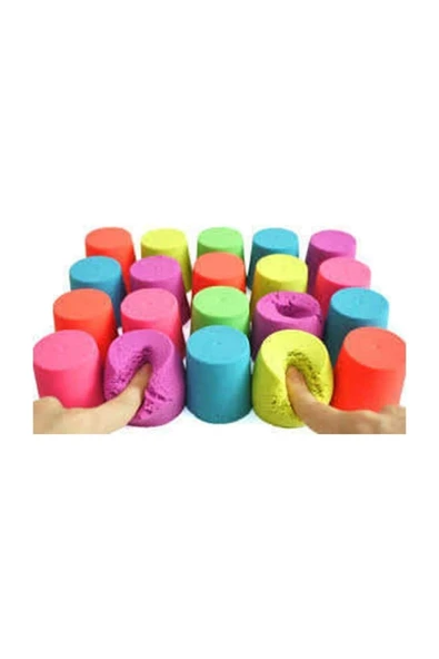 Kinetik Kum, 4 Renk 2 Kg, Oyun Kumu (KARIŞIK 4 RENK) ürün görseli 1