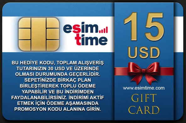 Esimtime 15 Usd Dijital Hediye Kartı - Resim 2