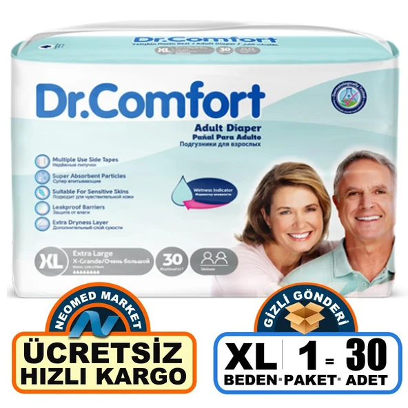Dr.Comfort Belbantlı Ekstra Büyük Boy XL 30'lu Hasta Bezi ürün görseli 1
