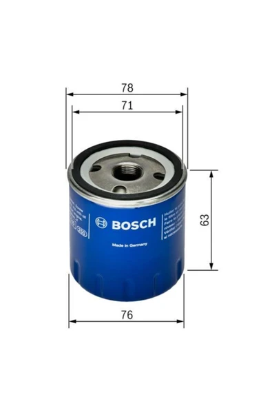 Bosch F026407022 0986tf0148 Yağ Filtresi Clıo Iıı-fluence-logan-kng-mgn Iı-ııı-lgn 1.5dcı-1 ürün görseli 1