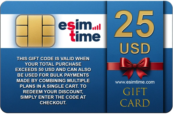 Esimtime 25 Usd Dijital Hediye Kartı ürün görseli 1