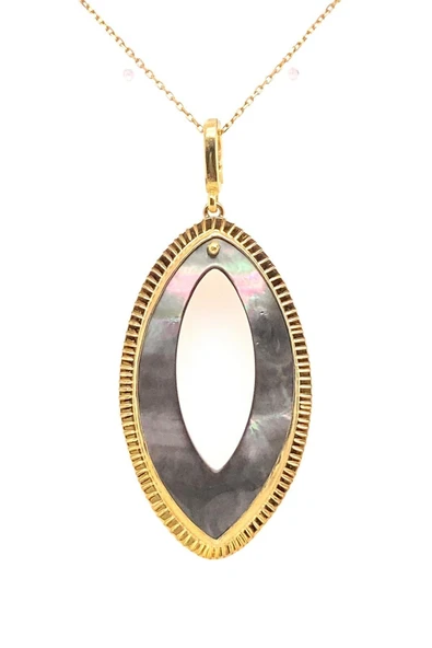 Oval Sedef Kolye ürün görseli 1