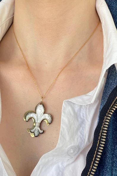Sedef Taşlı Kadın Kolye - Resim 4