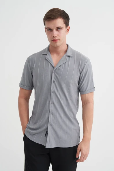 Cazador Erkek Kısa Kol Polo Yaka Gömlek Slim Fit ürün görseli 1