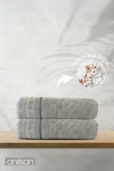 2'li Ela Banyo Havlusu - 70x140 Cm, 570gr, %100 pamuk, Spa Ve Otel Havlusu ürün görseli 1