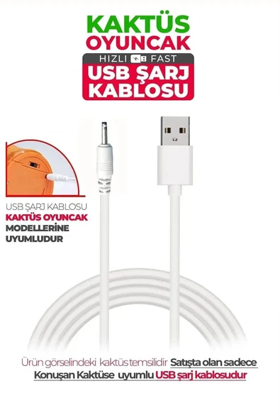 Airstorr Konuşan Dans Eden Kaktüs Oyuncak Usb Kablosu Kaktüs şarj Kablosu ürün görseli 1