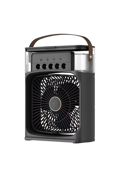 Airstorr Işıklı Klima 600ml 5 Spreyli Vantilatör Buzlu Buharlı Mini Klima Mini Fan Buzlu ürün görseli 1