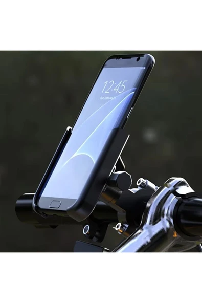 Airstorr Aırtsorr AKalite Metal Gidon Bağlantılı Motosiklet Bisiklet Scooter Telefon Tutucu Navigasyon Ayarla ürün görseli 1