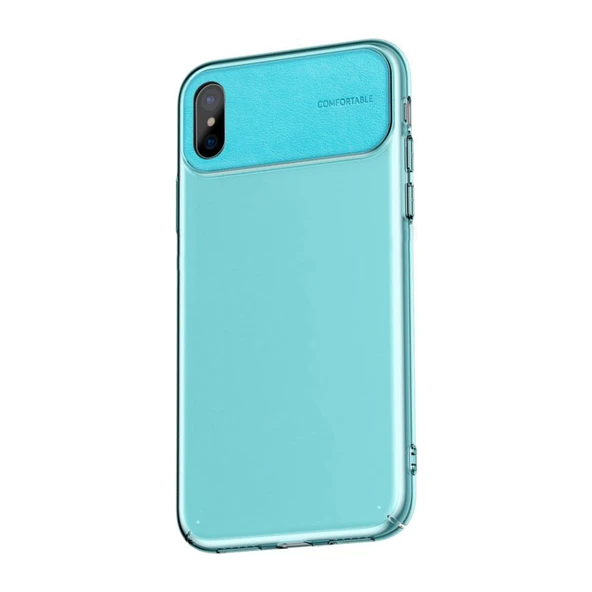 Baseus  Comfortable Series Apple iPhone Xs Max Kılıf WIAPIPH65-SS Açık Mavi ürün görseli 1