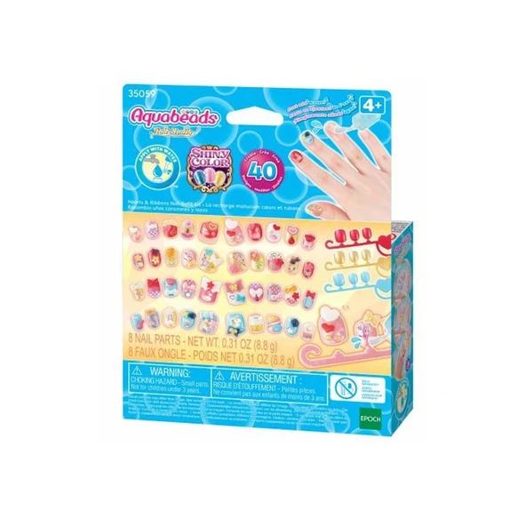 35059 AquaBeads Kalpler ve Kurdeleler - Yedek Tırnak Paketi +4 yaş ürün görseli 1