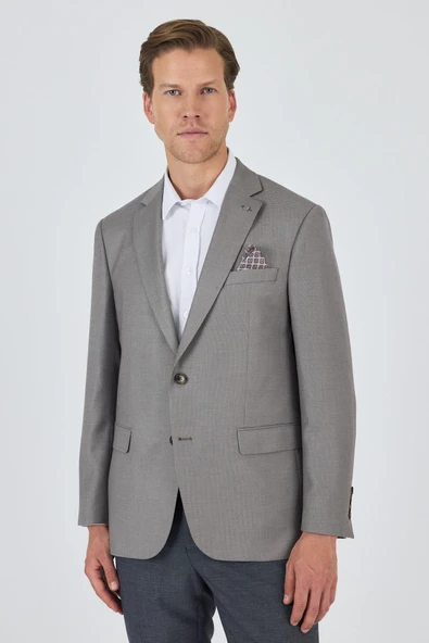 Vizon Mono Yaka Armürlü Tam Astar Esnek 4 Drop Comfort Fit Classic Ceket 1002250152 ürün görseli 1