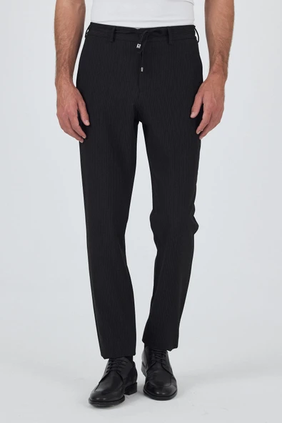 Siyah Esnek Yandan Cepli Casual Comfort Fit Jogger Pantolon 1003250117 ürün görseli 1
