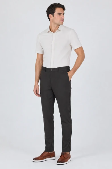 Füme Esnek Yandan Cepli Casual Slim Fit Jogger Pantolon 1003250157 ürün görseli 1
