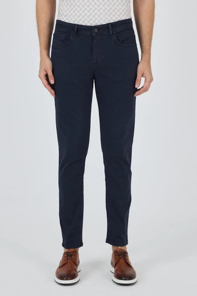 Lacivert Pamuklu 5 Cep Casual Slim Fit 5 Cep Pantolon 1003250318 ürün görseli 1