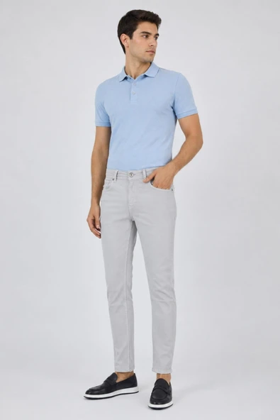 Taş Rengi Pamuklu 5 Cep Casual Slim Fit 5 Cep Pantolon 1003250318 ürün görseli 1