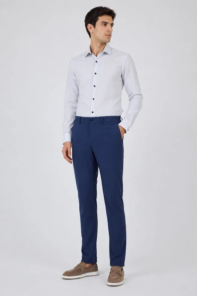 Lacivert Esnek Yandan Cepli Casual Slim Fit Jogger Pantolon 1003250162 ürün görseli 1