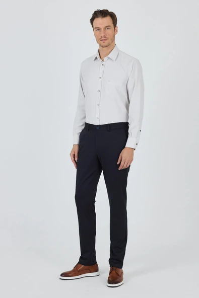 Lacivert Esnek Yandan Cepli Casual Slim Fit Jogger Pantolon 1003250157 ürün görseli 1