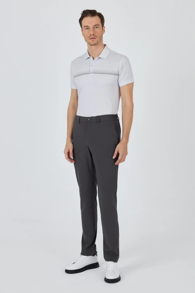 Füme Esnek Yandan Cepli Casual Slim Fit Jogger Pantolon 1003250162 ürün görseli 1
