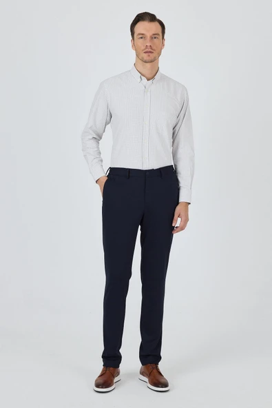 Lacivert Esnek Yandan Cepli Casual Slim Fit Jogger Pantolon 1003250156 ürün görseli 1