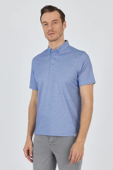 Beyaz Kısa Kol Düz Suprem Polo Yaka Cepsiz Pamuklu Casual Slim Fit Tişört 1011250160 ürün görseli 1
