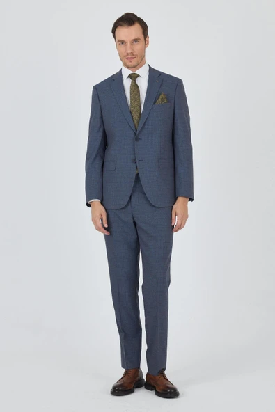 Mavi Mono Yaka 6 Drop Comfort Fit Tam Astar Esnek Takım Elbise 1001250104 ürün görseli 1