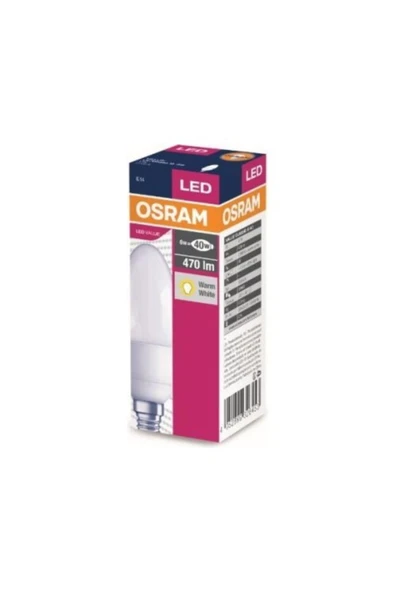 Osram Led 4.9W 2700K 470lm E14 Duy Sarı Işık Ampul ürün görseli 1
