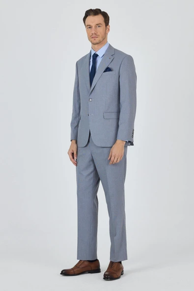 Mavi Mono Yaka 4 Drop Comfort Fit Tam Astar Esnek Takım Elbise 1001250160 ürün görseli 1