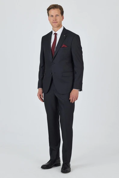 Füme Mono Yaka 6 Drop Comfort Fit Tam Astar Takım Elbise 1001250170 ürün görseli 1
