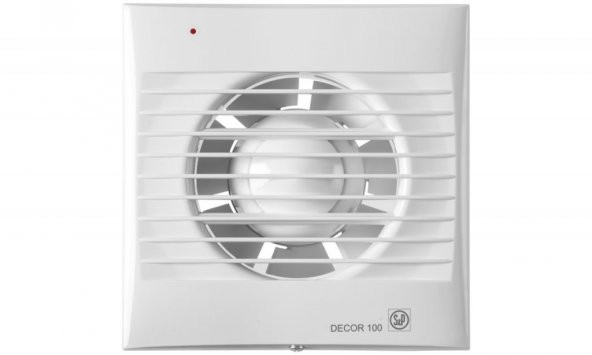 Banyo Wc Tuvalet Fanı Soler Palau Decor 100 S Havalandırma Fanı 95 m3 /h Çap Değeri 100mm Pilot Lamba Sessiz Kolay Montaj AGMair Agm Havalandırma ürün görseli 1