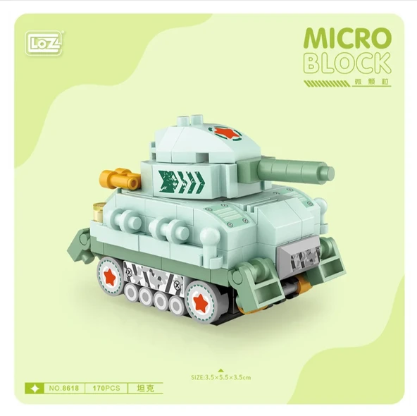 170 Parça Mikro Bloklar Tank 10+ Yaş - Resim 2