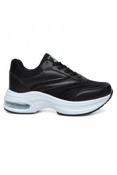 Celira Drk Siyah Fileli Kadın Sneaker Spor Ayakkabı ürün görseli 1