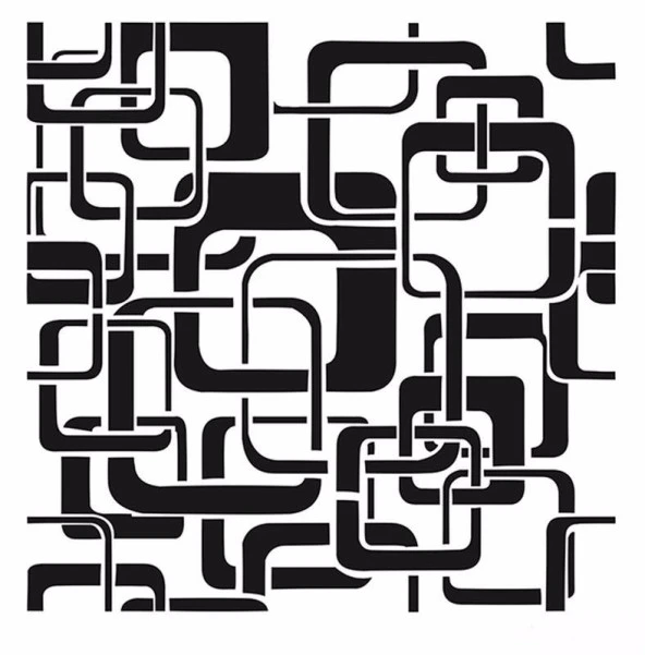 HD105 Home Dekor Stencil 45x45 ürün görseli 1