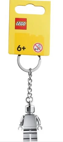 Lego 854305 Silver Minifigure Key Chain ürün görseli 1