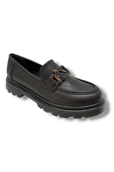 Fancy 819-25 Deri Anatomik Q Tokalı Loafer Kadın Ayakkabı ürün görseli 1