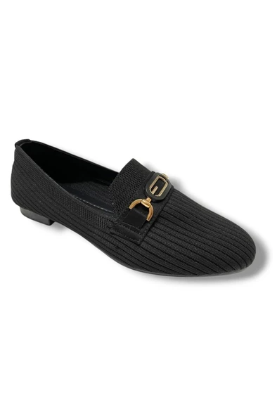 C-Shoes 3160-25 Triko G Elips Taşlı Toka Kadın Babet ürün görseli 1