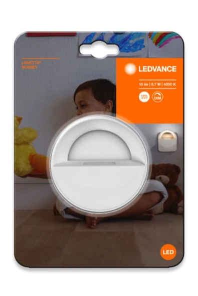 Ledvace Led Sunset 4000K 15lm IP20 Kırık Beyaz Işık Gece Lambası ürün görseli 1