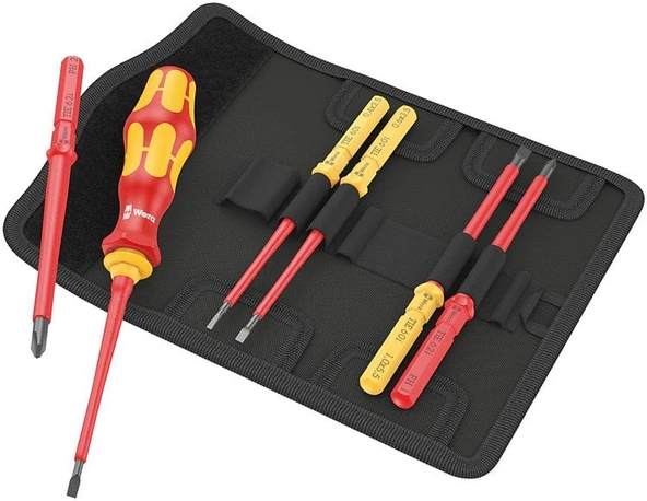 WERA KraftForm Kompact  VDE 7 Parça 1000 Volt İzoleli Tornavida Takımı (05006600001) ürün görseli 1