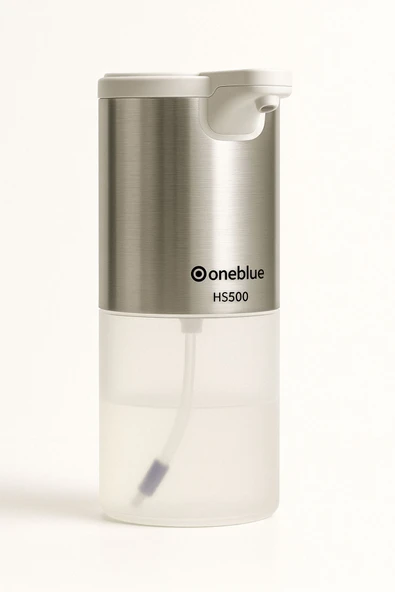 oneblue  Hs500 Sensörlü Sıvı Sabunluk – 330 Ml, Köpük Ve Sıvı Sabun Uyumlu, Paslanmaz, ürün görseli 1