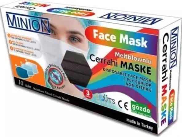 Minion Maske Meltblownlu Beyaz Mn1655 10'lu ürün görseli 1