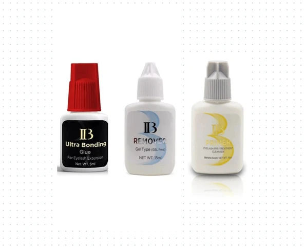 Fontenay Ib Ultra Bonding 5ml + Ib Remover 15ml  + lb 15 ml Kirpik Primer Yağ Temizleyici ürün görseli 1