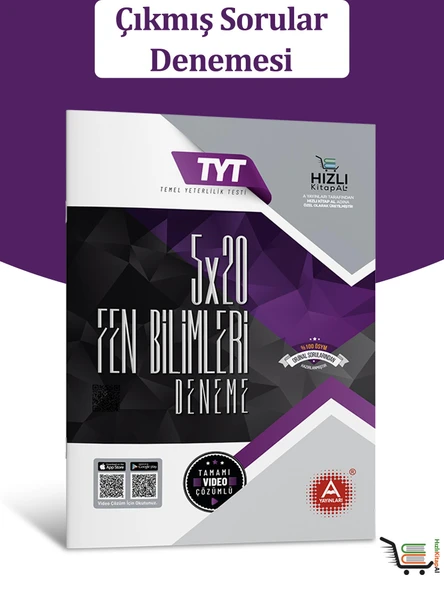 5x20 TYT Fen Bilimleri Çıkmış Sorular Denemesi ürün görseli 1