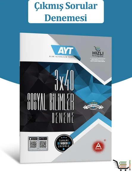 3x40 AYT Sosyal Bilimler Çıkmış Sorular Denemesi ürün görseli 1