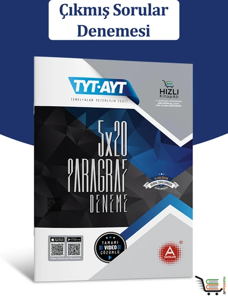 5x20 AYT-TYT Paragraf Çıkmış Sorular Denemesi ürün görseli 1