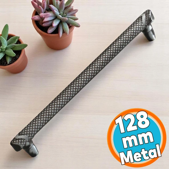 Metal 16 cm Mobilya Mutfak Çekmece Dolap Kulpu Kulbu Kulpları 160 mm Eskitme Antik Gümüş ürün görseli 1