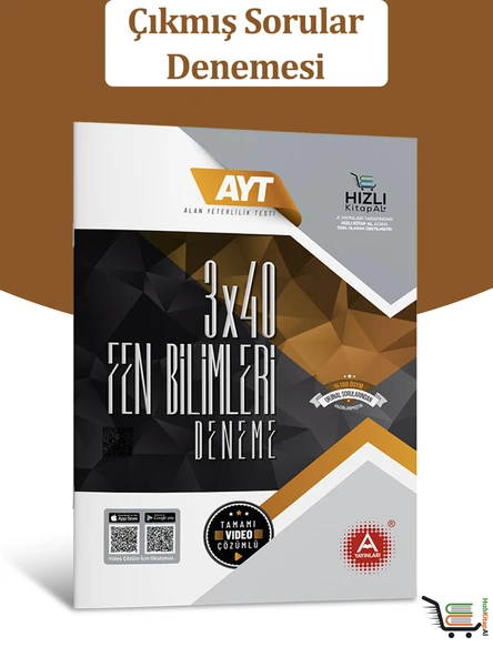 3x40 AYT Fen Bilimleri Çıkmış Sorular Denemesi ürün görseli 1