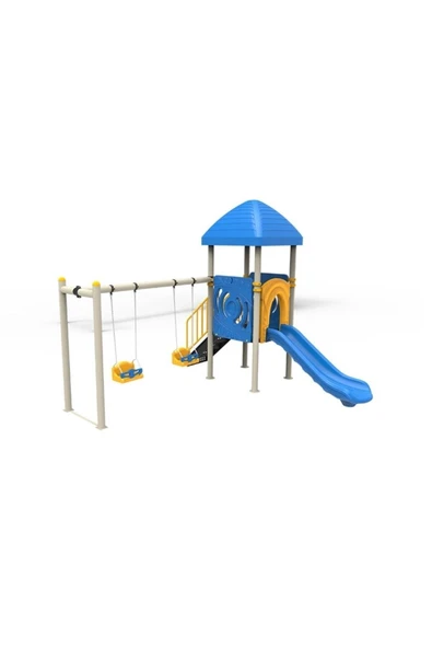 Antalya Kent ekipmanları Metal Çocuk Parkı Bahçe Kaydırak ürün görseli 1
