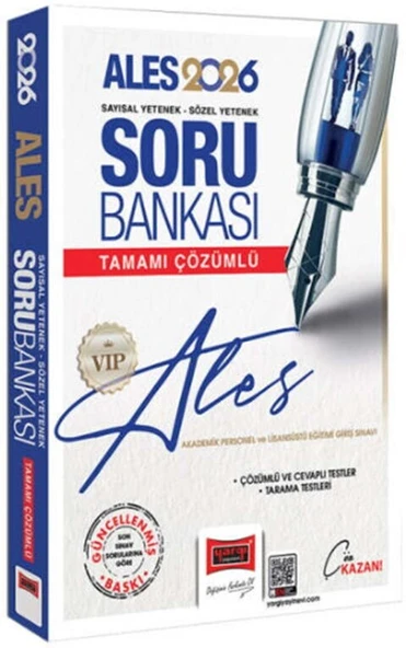 2026 ALES VIP Sayısal Sözel Yetenek Tamamı Çözümlü Soru Bankası Yargı Yayınları ürün görseli 1