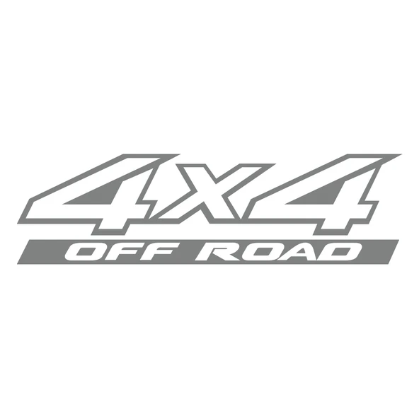 4x4 Ofroad Sticker 17x17 Cm Gri ürün görseli 1